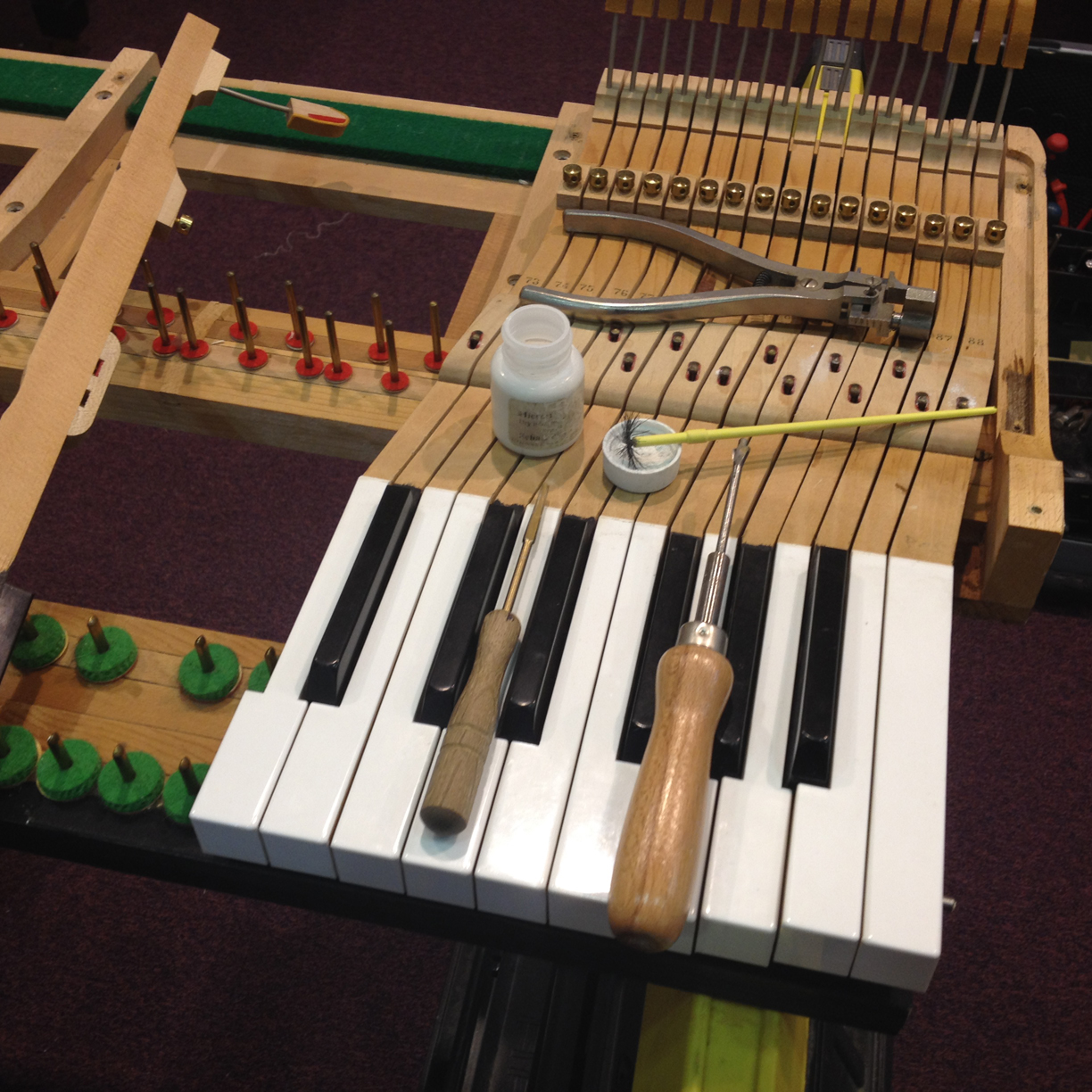 Regulating Keys on a Grand 
Piano